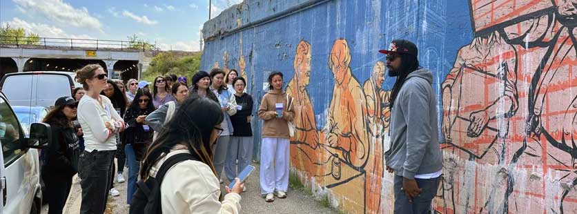 students on cultural tour