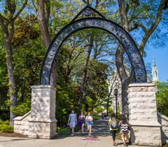 Arch on the Evanston campus
