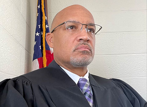 Judge Marcellus H. Moore Jr. in judges' robes