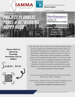 Flyer for Project Planners Panel