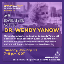 Flyer for event with Dr. Wendy Yanow