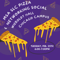 Flyer for MSA Pizza Social