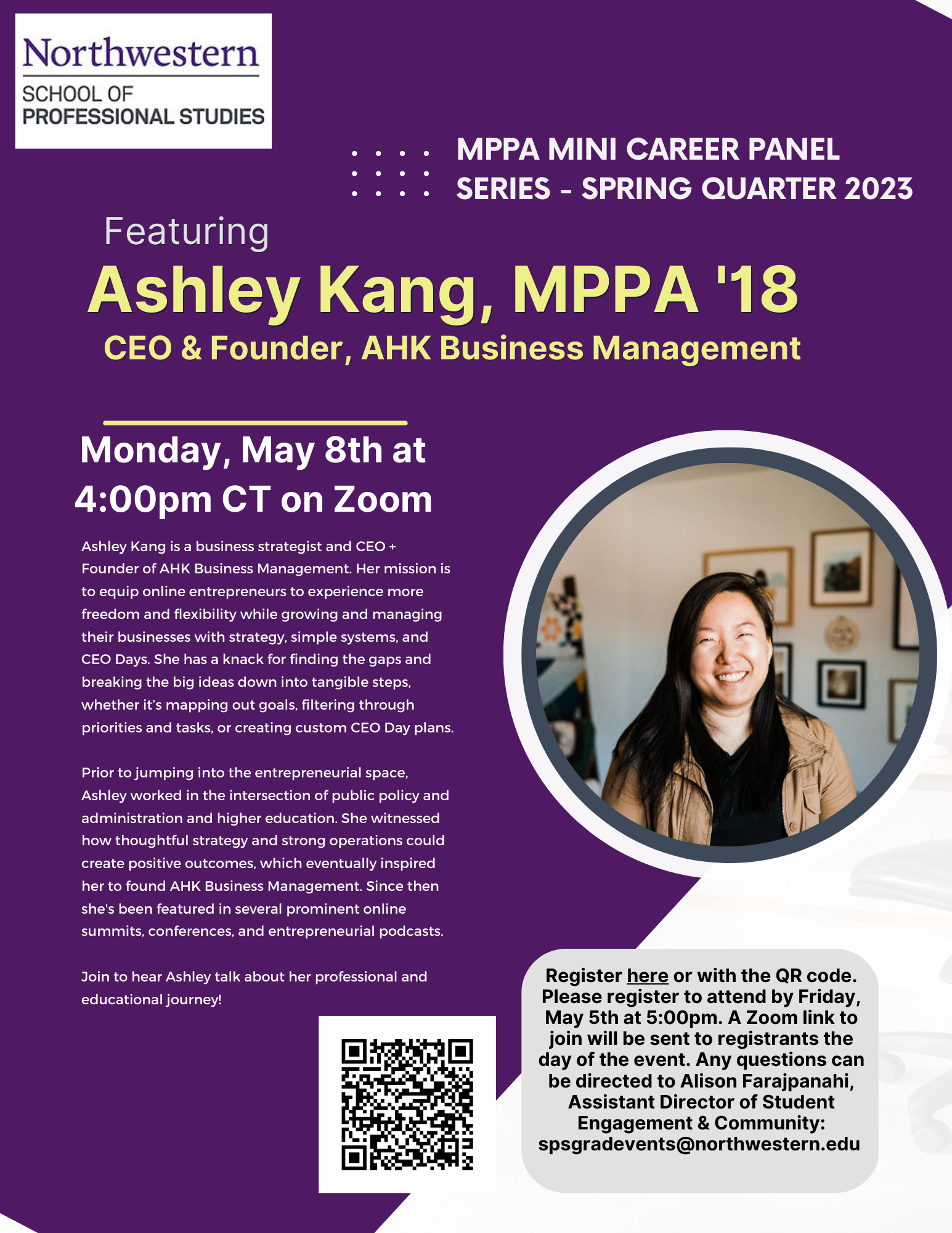 MPPA Mini Career Panel - Ashley Kang