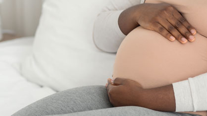 black pregnant mother