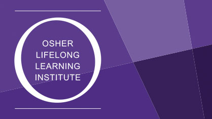 purple facets with OLLI logo